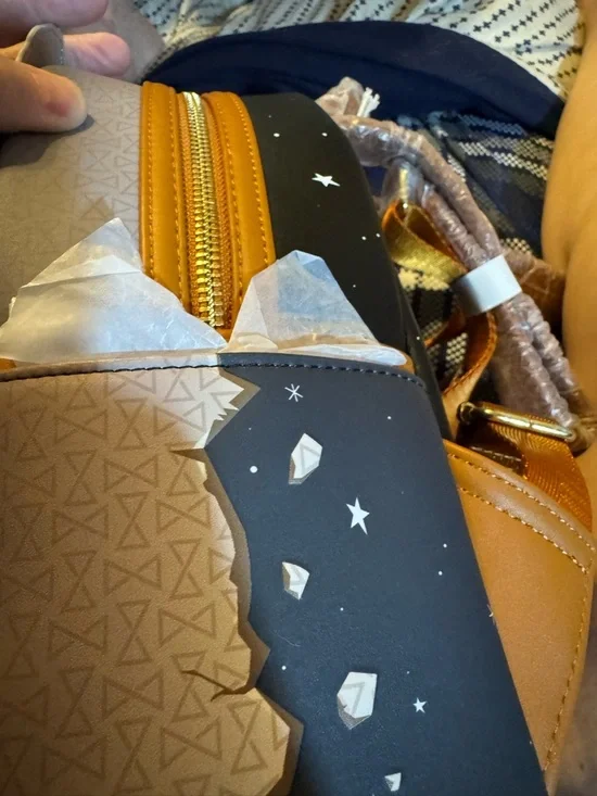 Loungefly Loki Time Variance Authority Brown & Tan Mini Backpack venticular - Picture 4 of 8